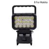 15 Beads Led Working Light Spotlight Hand Lantern 21V Li-Ion Battery Rechargeable Home Emergency Lighting Maintenance Light