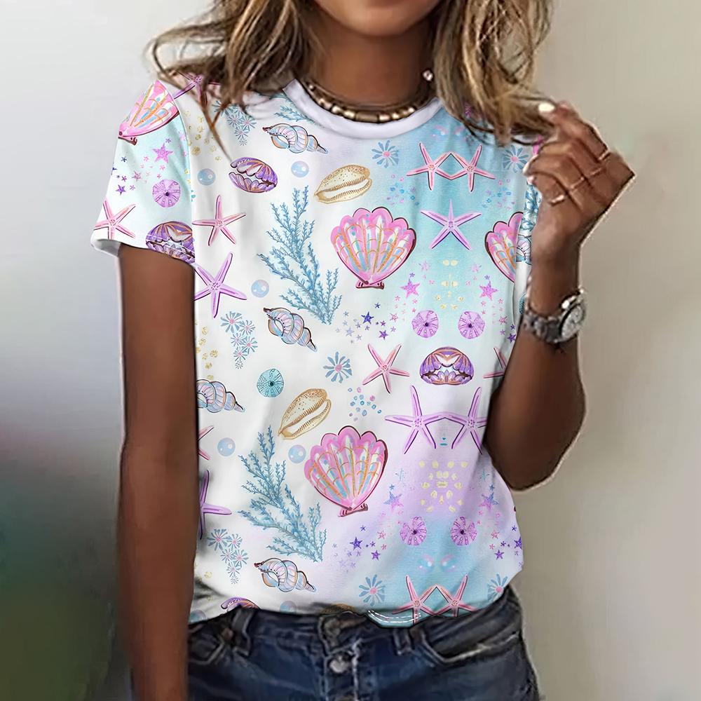 Летняя женская футболка в стиле ретро с рисунком черепа и 3D принтом, повседневная футболка с короткими рукавами, свободный пуловер с круглым вырезом, женская одежда больших размеров