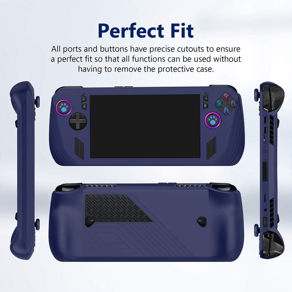 Для ASUS ROG Ally X силиконовый игровой чехол для портативных игровых приставок мягкий нескользящий защитный чехол для игровой консоли эргономичный пылезащитный