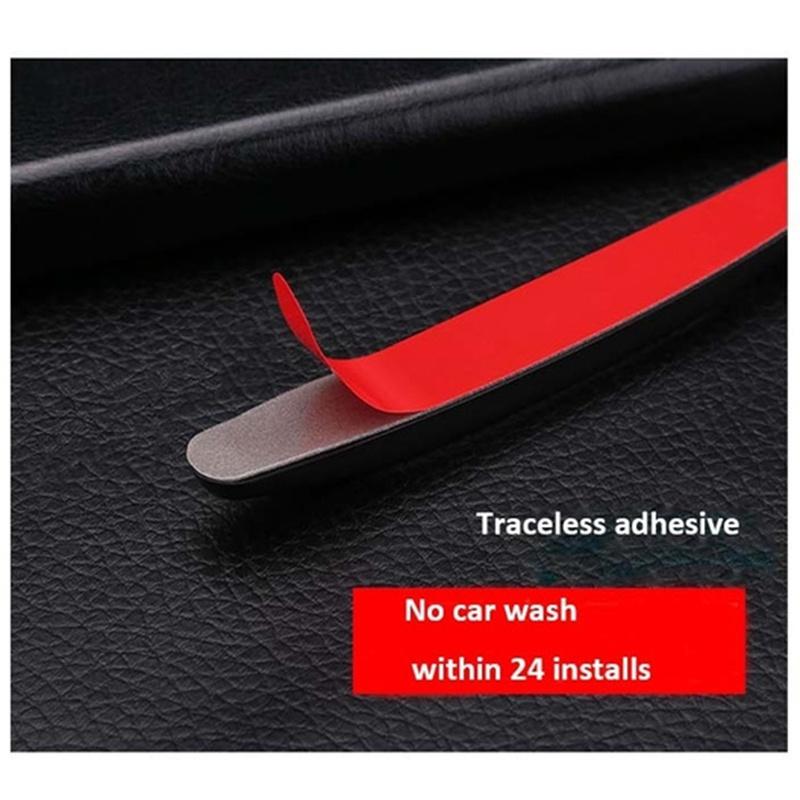 4Pcs Car Door Protector Strips Car Door Edge Anti-Collision Adhesive Strip Car Door Guard Protection ZPG