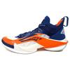 Air Strike 10 Удобные модные амортизирующие баскетбольные кроссовки среднего размера для мужчин, синие, оранжевые, ABAT089-9