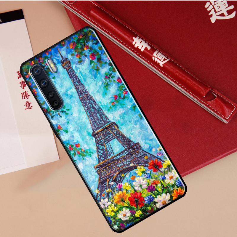 Чехол Paris Eiffel Tower для Oppo A40 A78 A54 A74 A94 A17 A57 A77 A76 A16 A96 A18 A60 A80 A38 A58 A98 A15 A5 Pro