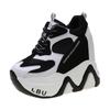 Высококачественные кроссовки женские кроссовки обувь на высокой платформе новая дышащая женская обувь для увеличения роста 12,5 см толстая подошва женская
