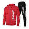 Zipper Sports Set JUICE WRLD Printed Set Athletic Tracksuit Zipper Hoodies Sport Suits Hooded Jacket and Sweatpants 2 Pieces Set