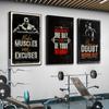 Motivation Inspirational Quotes Bodybuilding Fitness Wall Art Canvas Painting Posters Picture For Gym Fitness Office Home Decor
