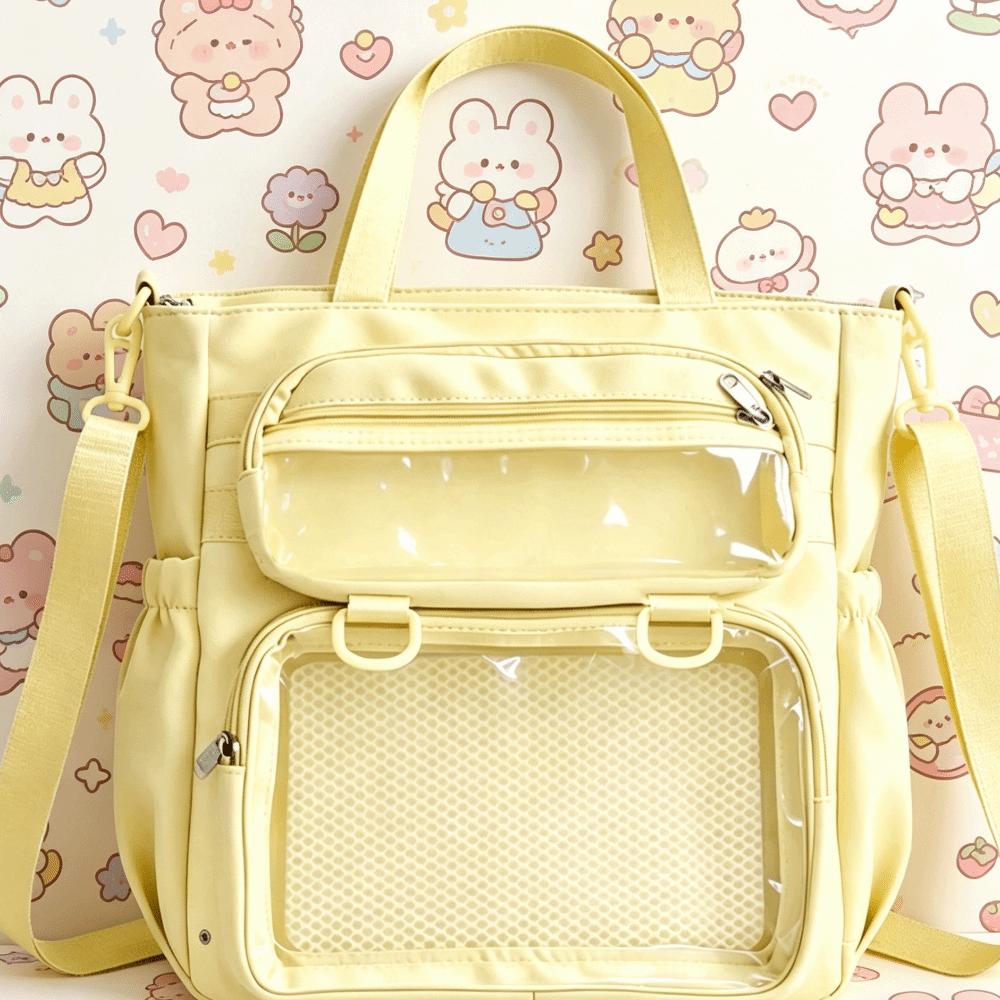Multi-color Shoulder Bag Cream Color Crossbody Bag Fashionable Portable Tote Bag Women