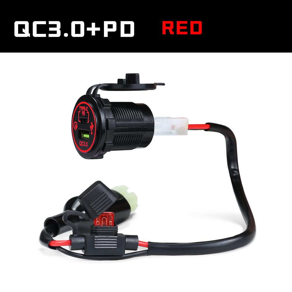 For Honda NX 400 NX400 2025 Accessories Motorcycle QC3.0 USB Type C PD Fast Charger Power Adapter Plug Socket