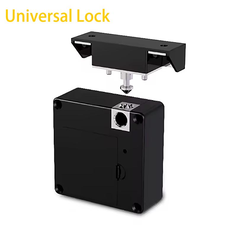 TT App Unlock 13.56MHz Smart RFID Pedestal Drawer Lock Plastic Wristband RFID Hidden Invisible Desk Drawer Lock for Office Use