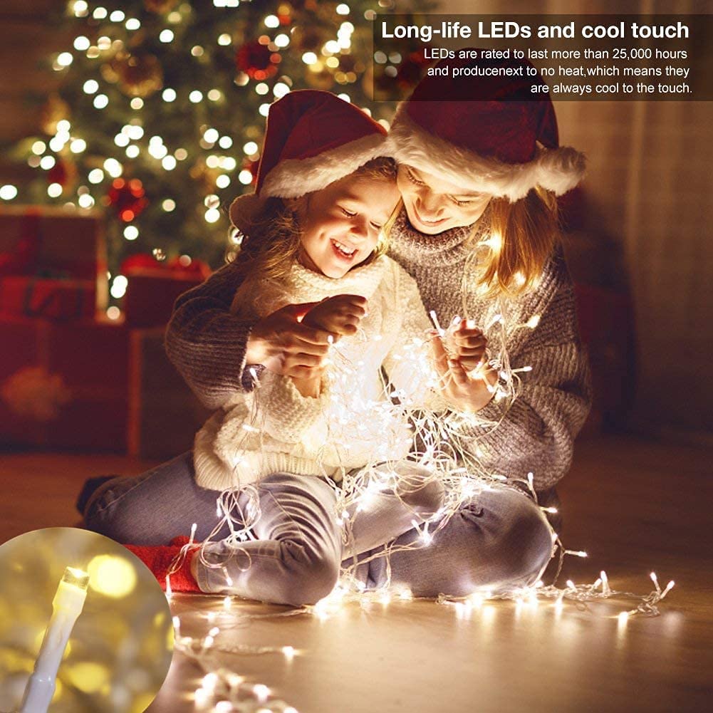 Candy88 LED String Lights, Outdoor, Waterproof, 500 Bulbs, 100m, 8 Light Patterns, Memory Function, Interior Lights, String Lights, Christmas