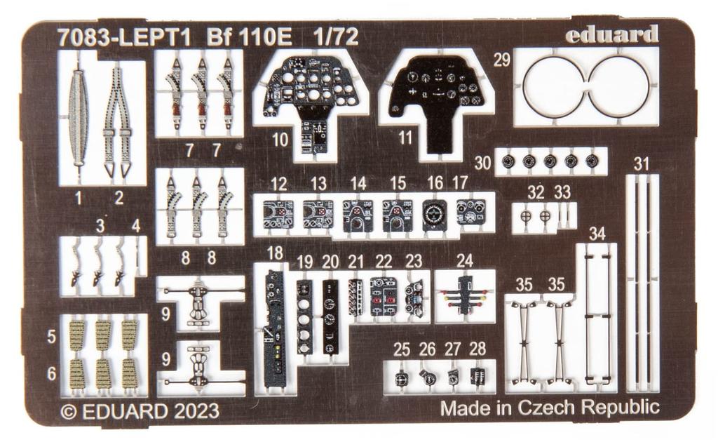 Eduard 1/72 Profipack Messerschmitt Bf110E Немецкие ВВС Пластиковая Сборная Модель EDU7083