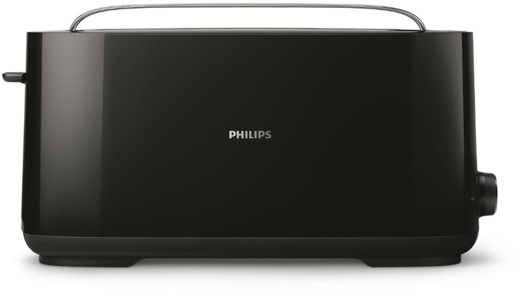 Тостер - PHILIPS - HD2590/90 - Коллекция Daily petit déjeuner - 1 длинная щель - 830 Вт - Черный