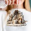 Яркий Цветной Орнамент Семейная Молитва Иисуса Орнамент Семейной Молитвы Иисуса Сцена Подвески Орнаменты для Дома Машины для Христиан