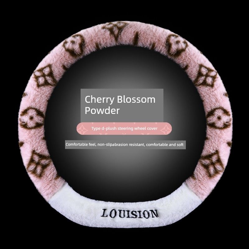 Plush Winter Car Steering Wheel Cover, Trendy and Cute for Women, Car Handle Cover for Girls, Winter Car Accessories