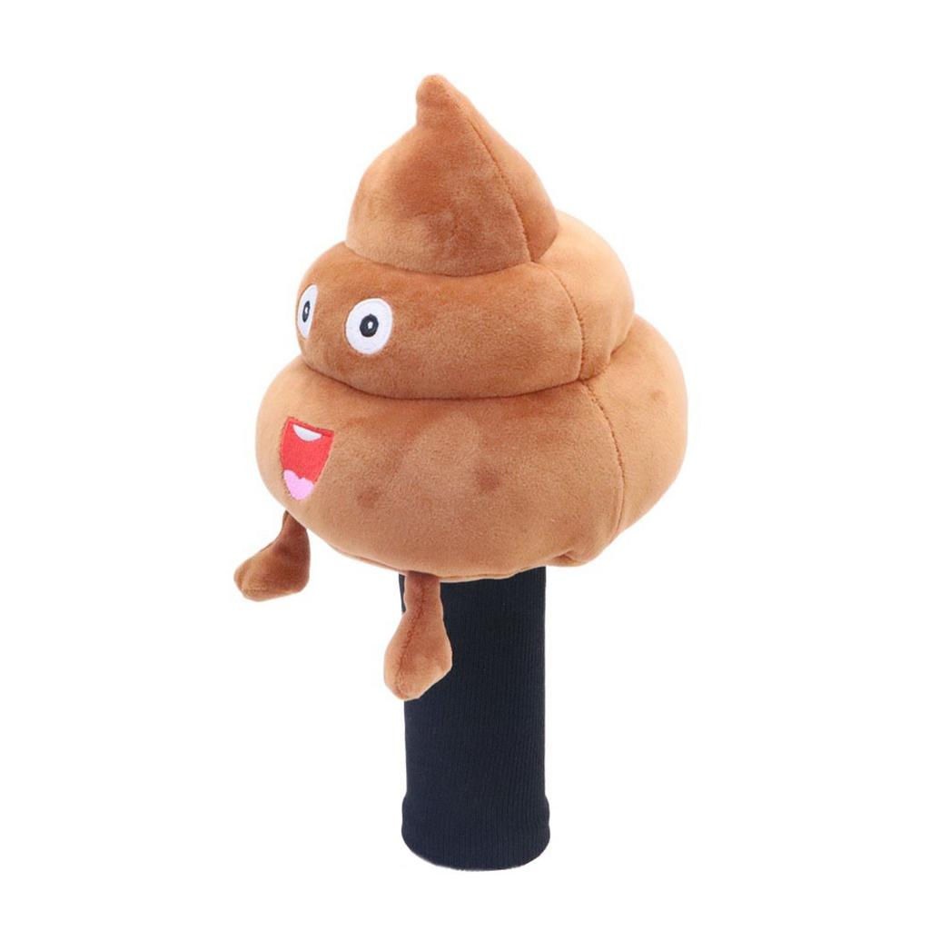 Коричневые Смешные Какашечные Чехлы для Голов Гольф-Клубов Плюшевые Животные Защита Драйверов Хэдкавер Аксессуары для Гольфа