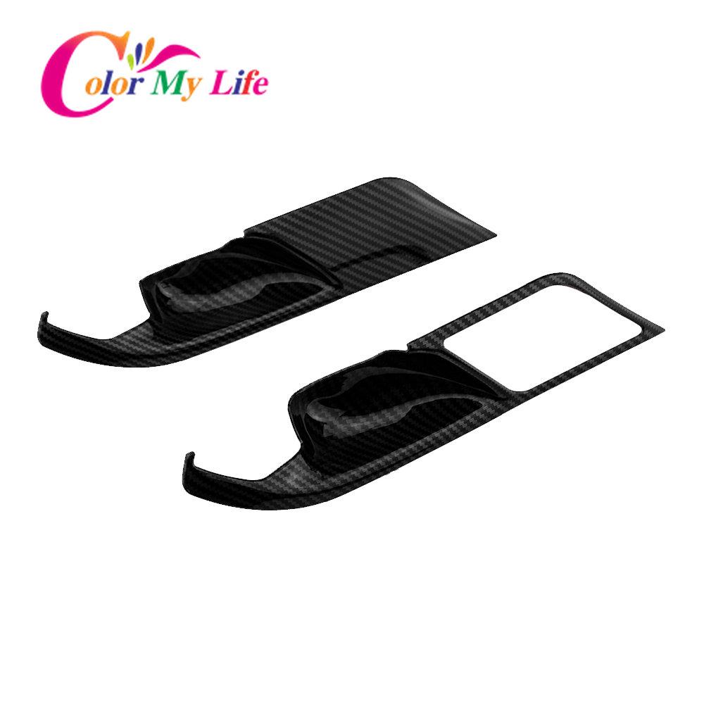 Car Carbon Fiber Inner Door Handle Frame Cover Sticker for BMW X3 G01 2018 2022