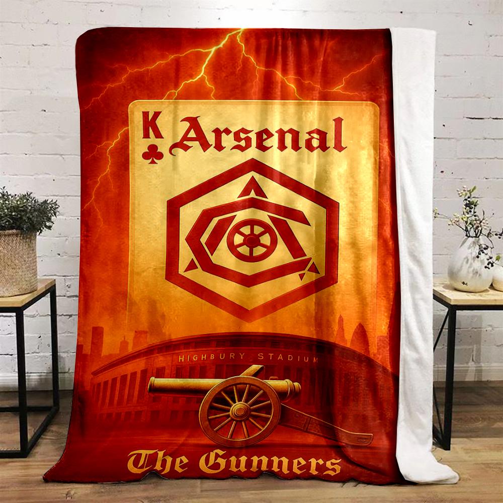 Red Devil Manchester Designed Flannel blanket for bedroom, living room, sofa, and nap
