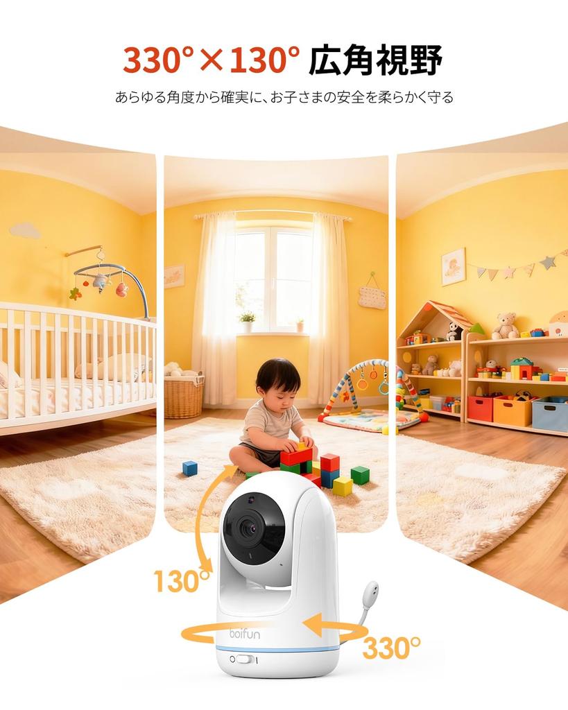 Для радионяни BOIFUN с разрешением 1080p Без Wi-Fi и большим количеством функций, включая температуру и ребенка. Идеально подходит для детского душа, этот монитор обеспечивает спокойствие