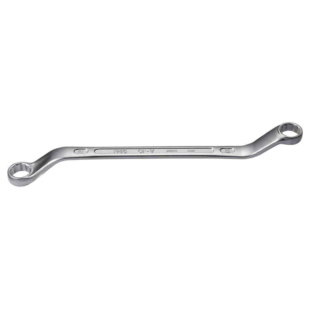 TONE Long Box Wrench Width Across Flats 14 X 15 Mm (45°) M45-1415