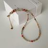 Colorful Natural Stone Crystal Beaded Choker Necklace for Women