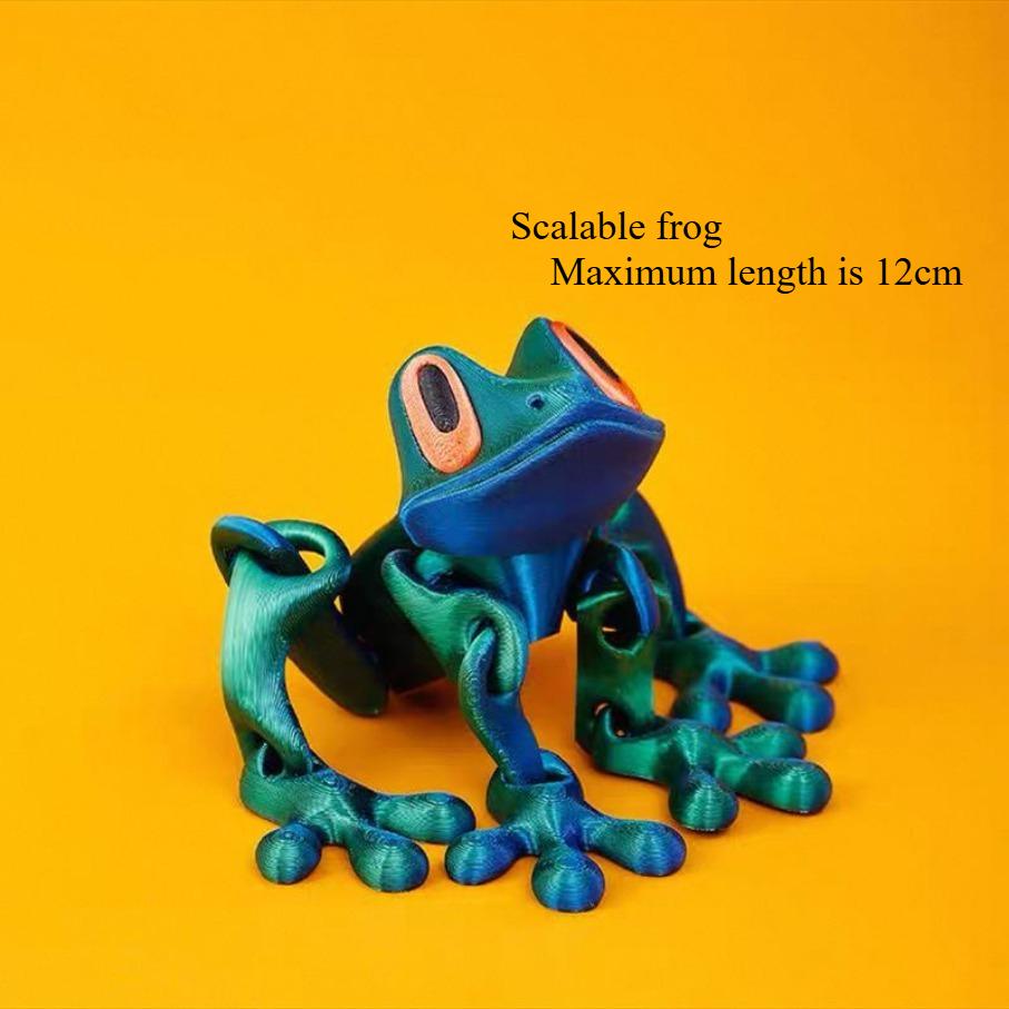 Creative and Funny Lifelike 3D Frog Variable Design Refrigerator Magnets Cute Refrigerator Magnets Whiteboard Sticker Decorative