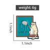 Funny Cat Use It Enamel Pins Brain Brooches Lapel Badges Sarcasm Sarcastic Animal Quotes Jewelry Gift for Friends