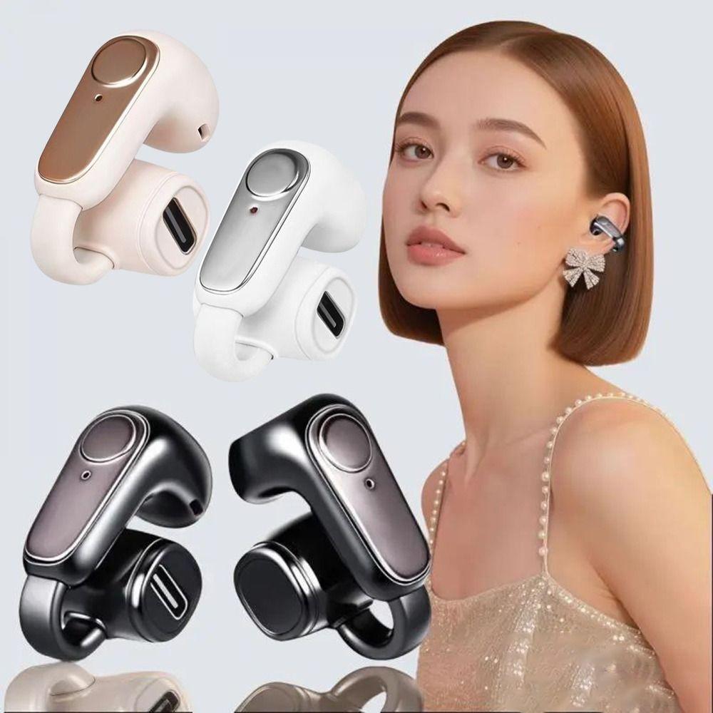 1 шт. Одиночный Bluetooth 5.4 Наушник-гарнитура с клипсой Модные беспроводные наушники