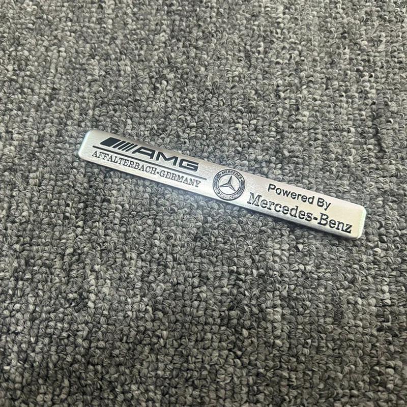 Aluminum Car Badge Sticker Accessories For Mercedes Benz AMG Brabus Maybach Smart W204 GLC CLA GLK W205 W203 W206 W108 W124 W126 CJKLM1