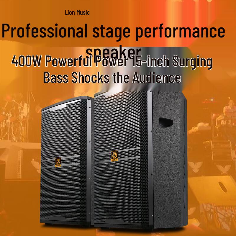 SHILE BM-15 15-inch Professional Stage Speakers (Pair) CN plug (adapter included)