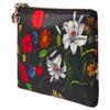 Gucci GG Marmont Printed Zip Closure Silk Clutch Women clutch Black Multicolor 826197-FAEJD-1070