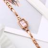 Retro Women's Square Alloy Waterproof Bracelet Watch