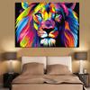 Decorative Painting Painted Lion Creative Animal Frameless Painting Core Home Living Room Decoration