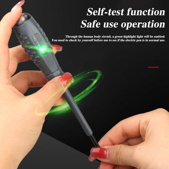 2Pcs High Torque Magnetic Screwdriver Electricity Detector Compact Design Portable Non-Slip Grip Voltage Tester