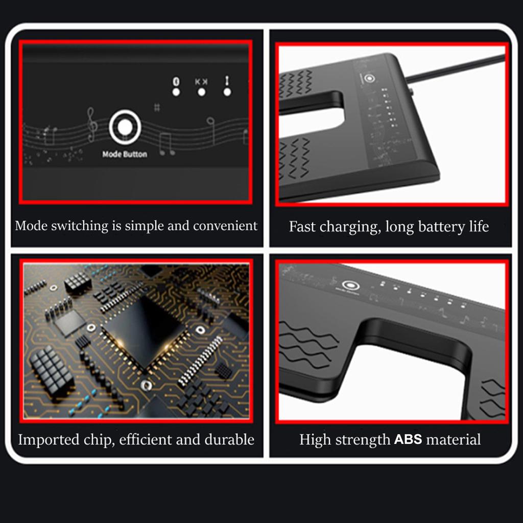 BT Page Turner Wireless Music Pedal for Guitar Violin Piano Rechargeable Electronic Music Sheet