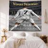 Cristiano Ronaldo Custom Your Name Wall Decor Tapestry Art For Pet Memorial Birthdaywedding Party Backdrop Family Gift
