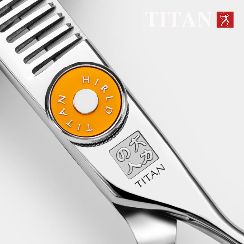 TITAN профессиональные ножницы для стрижки парикмахерские ножницы стригущие филировочные 6 дюймов сталь 440c