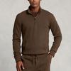 Polo Ralph Lauren Ss23 Quarter Zip Pullover Sweatshirt Men Sweatshirt Brown MNPOKNI16822597-200