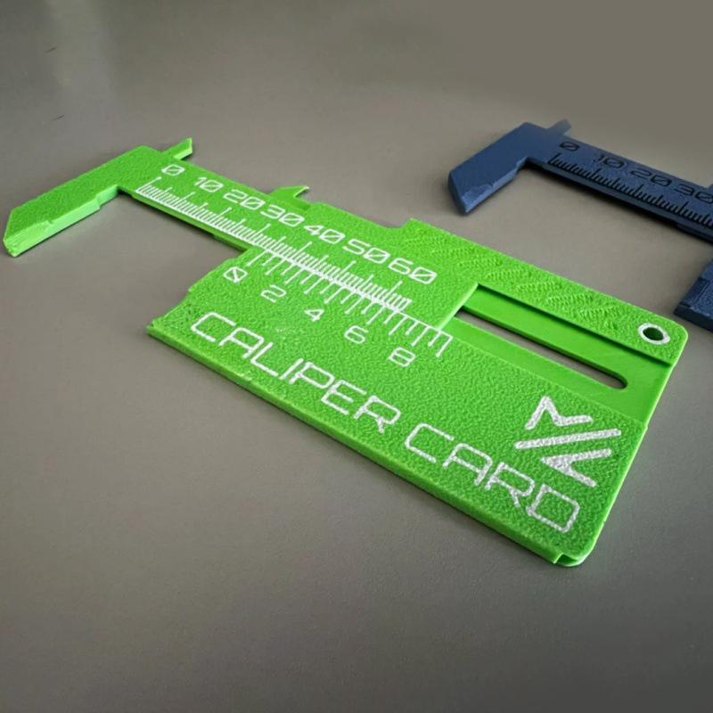 1 шт. Карточка-штангенциркуль для продукта, карточка-штангенциркуля, брелок, инструмент для 3D-печати, мини-линейка