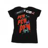 Womens/Ladies Tie Fighters Pew Pew Cotton T-Shirt