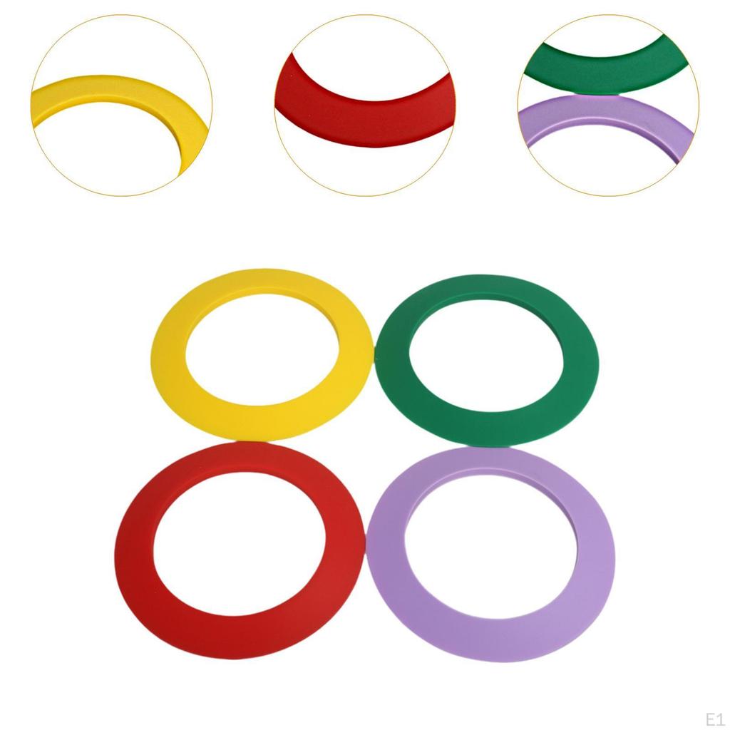 4 штуки Кольца для паттинга для гольфа Чашка-лунка для использования на ковре Силиконовые круги-мишени