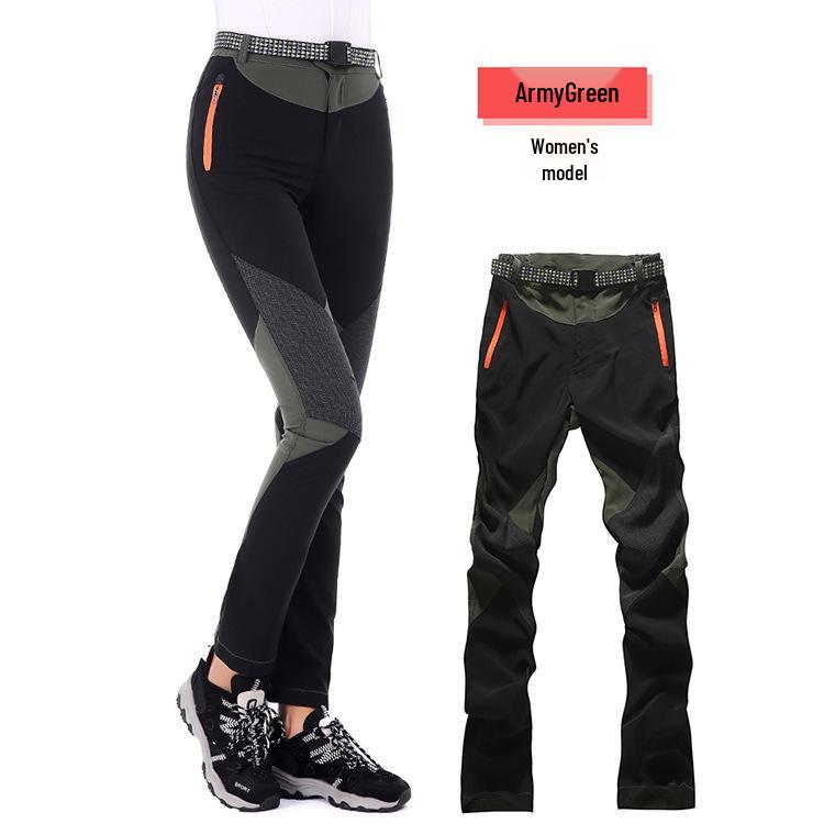 Women's Color-Block Quick-Dry Slim-Fit Mountaineering Pants