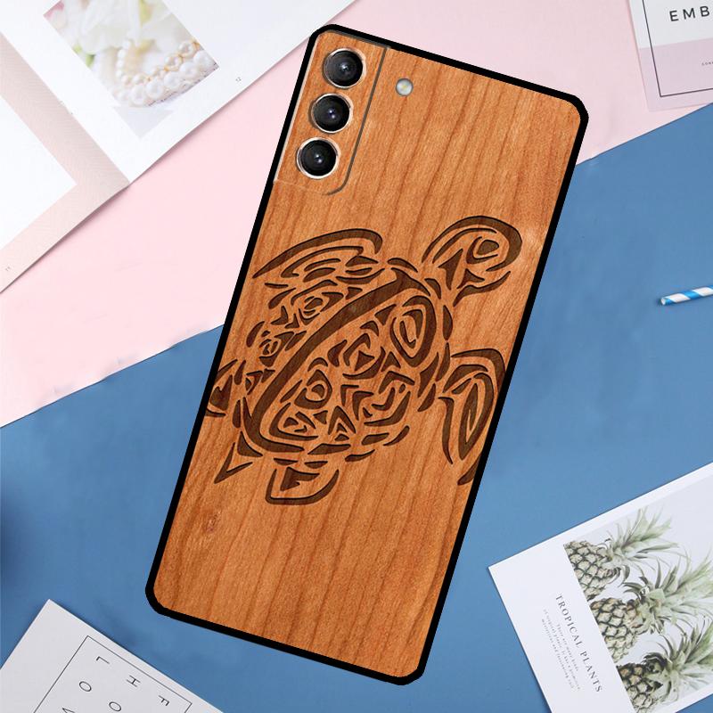 Чехол с изображением животных (Олень Лев Слон) из дерева для Samsung Galaxy S25 Ultra S21 S22 S23 S24 Ultra S9 S10 Plus S20 FE S25 FE Задняя крышка