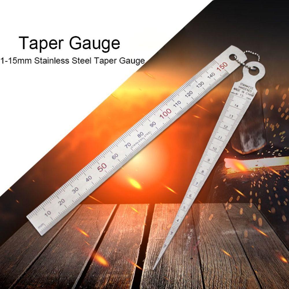 High Precision Taper Gauge Hole Inspection Depth Ruler Feeler Gap Gauge  Measuring Tool