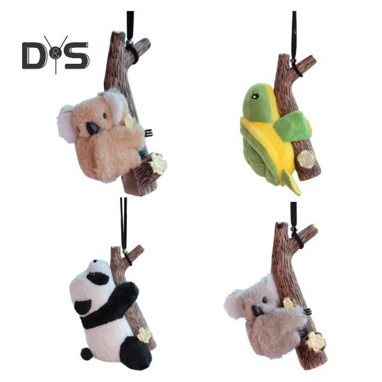 Подвесное украшение для автомобиля, коала, черепаха, панда, объятия, пень, подвеска, зеркало заднего вида, декор для воздуховода, милые аксессуары для салона автомобиля