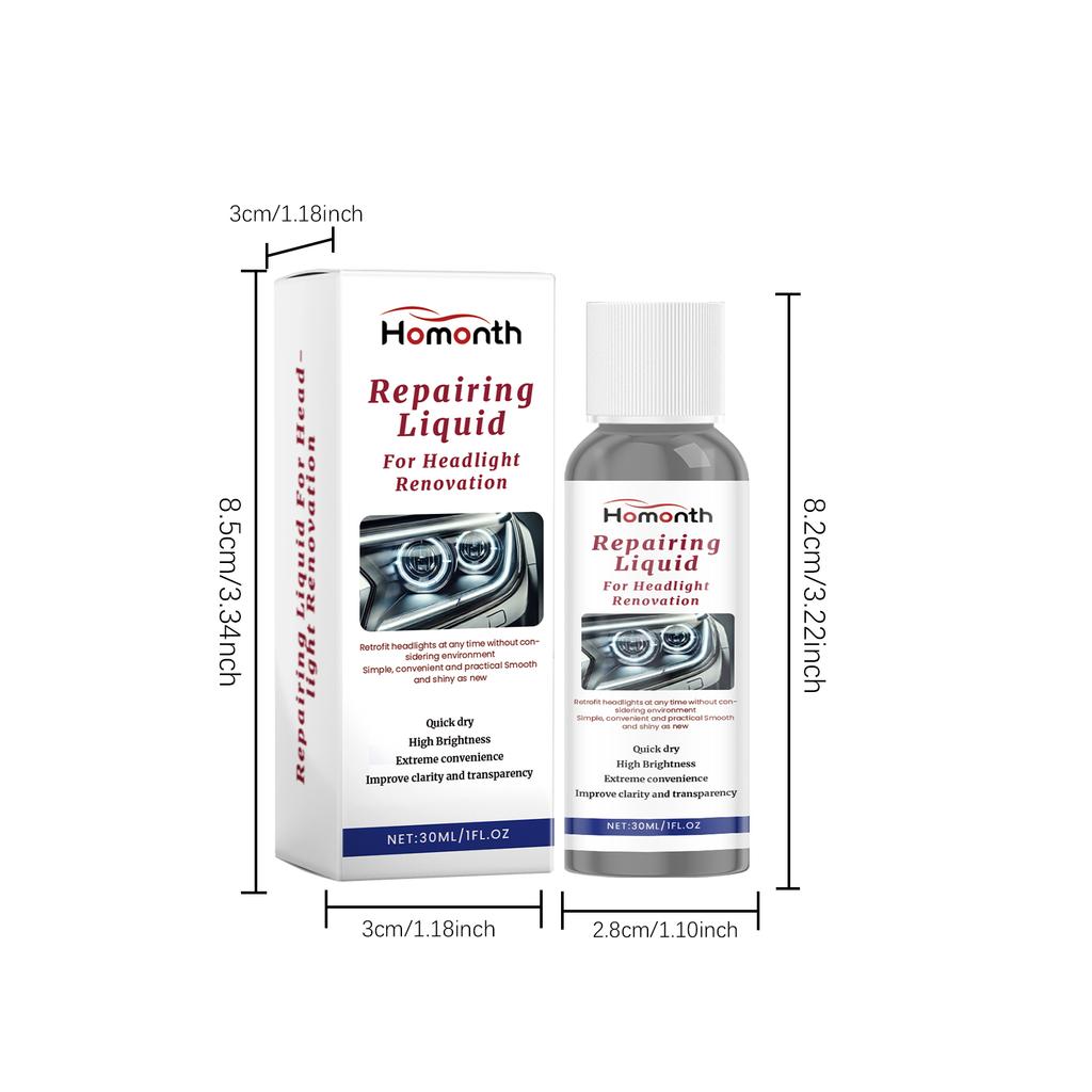 Car Headlight Chemical Polishing Agent Headlights Liquid Polymer Repair Fluid Scratch Remover Car Headlight Restoration Car Care