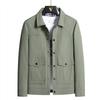 Men's Spring and Autumn Jacket Light Luxury Business Casual Daily Commute with Solid Color Lapel Jacket Men's Cargo