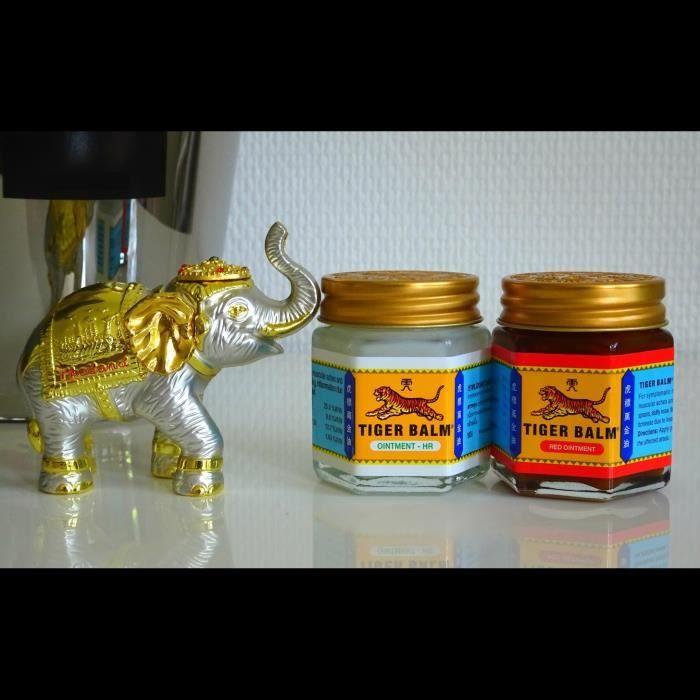 Coffret DUO Baume Du Tigre Rouge Et Blanc - 2 Pots De 30 G - Produit Original De Thailande.