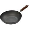 River Light Goku Japan Urushi Iron Frying Pan, Deep Stir-Fry Pan, 30cm, Iron Nitride Finish, Induction Compatible, Rust-Resistant, Wok, Made In Japan,