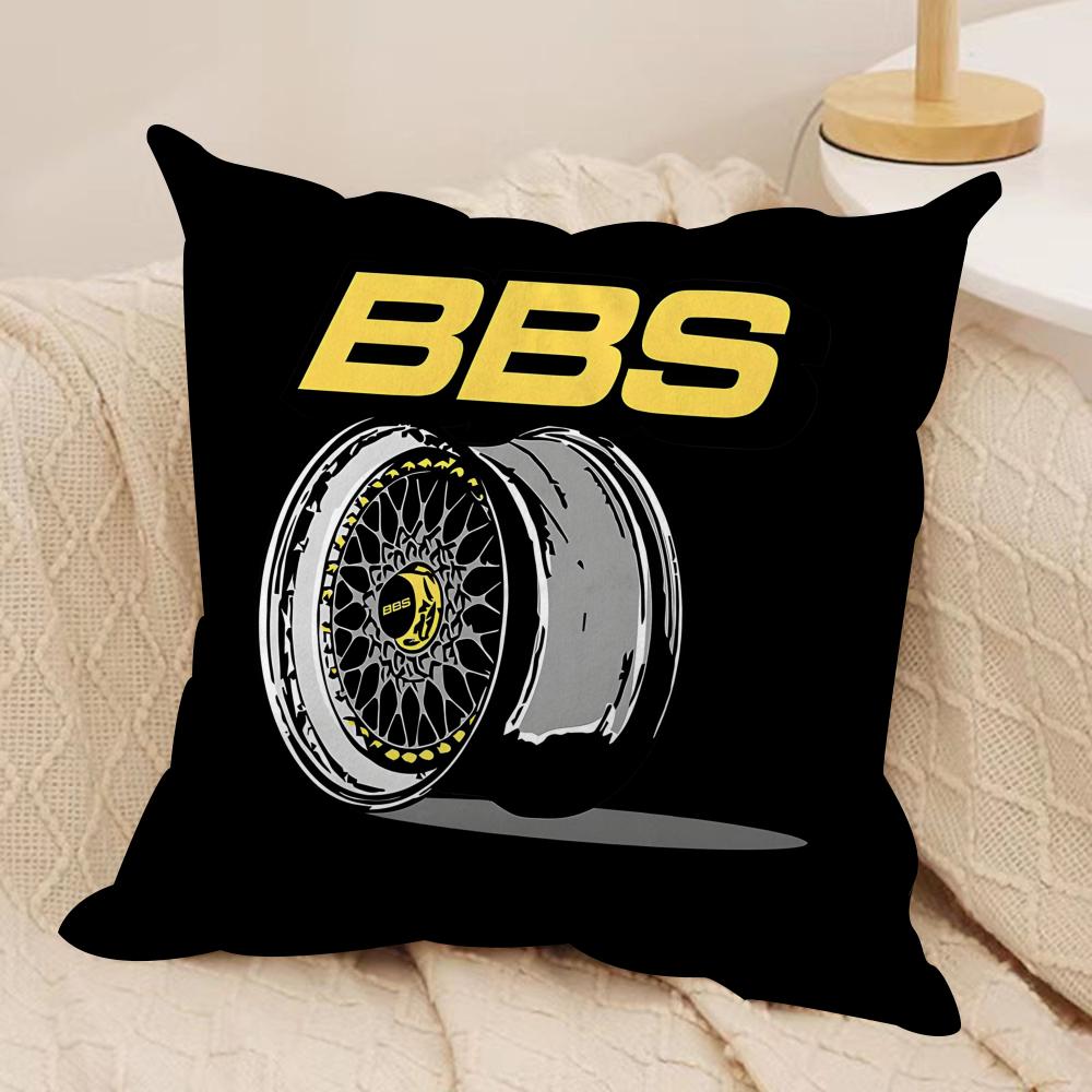 Stylish BBBSSB simple Cushion Cover Short plush Doublesided Print Square Throw Pillow Covers Sofa Home Cushion Decor