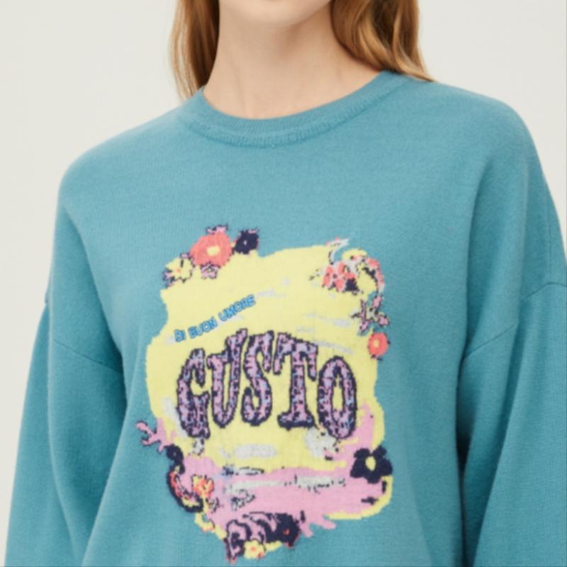 Benetton Круглый вырез горловины вязаный Bakp10411