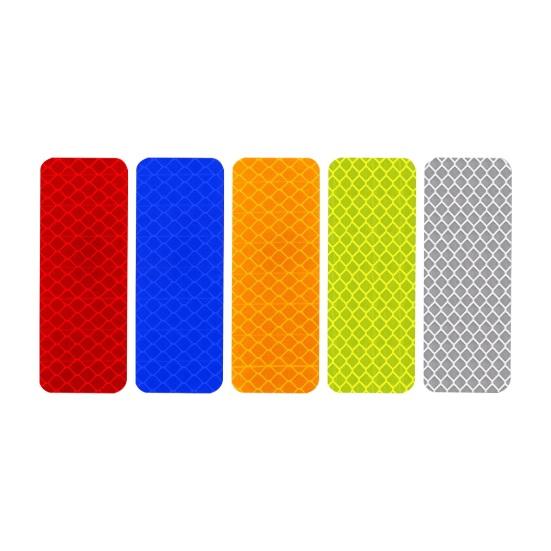 10 шт. светоотражающие наклейки для автомобиля водонепроницаемые устойчивые к УФ-излучению самоклеящиеся с сильной липкостью для ночной видимости